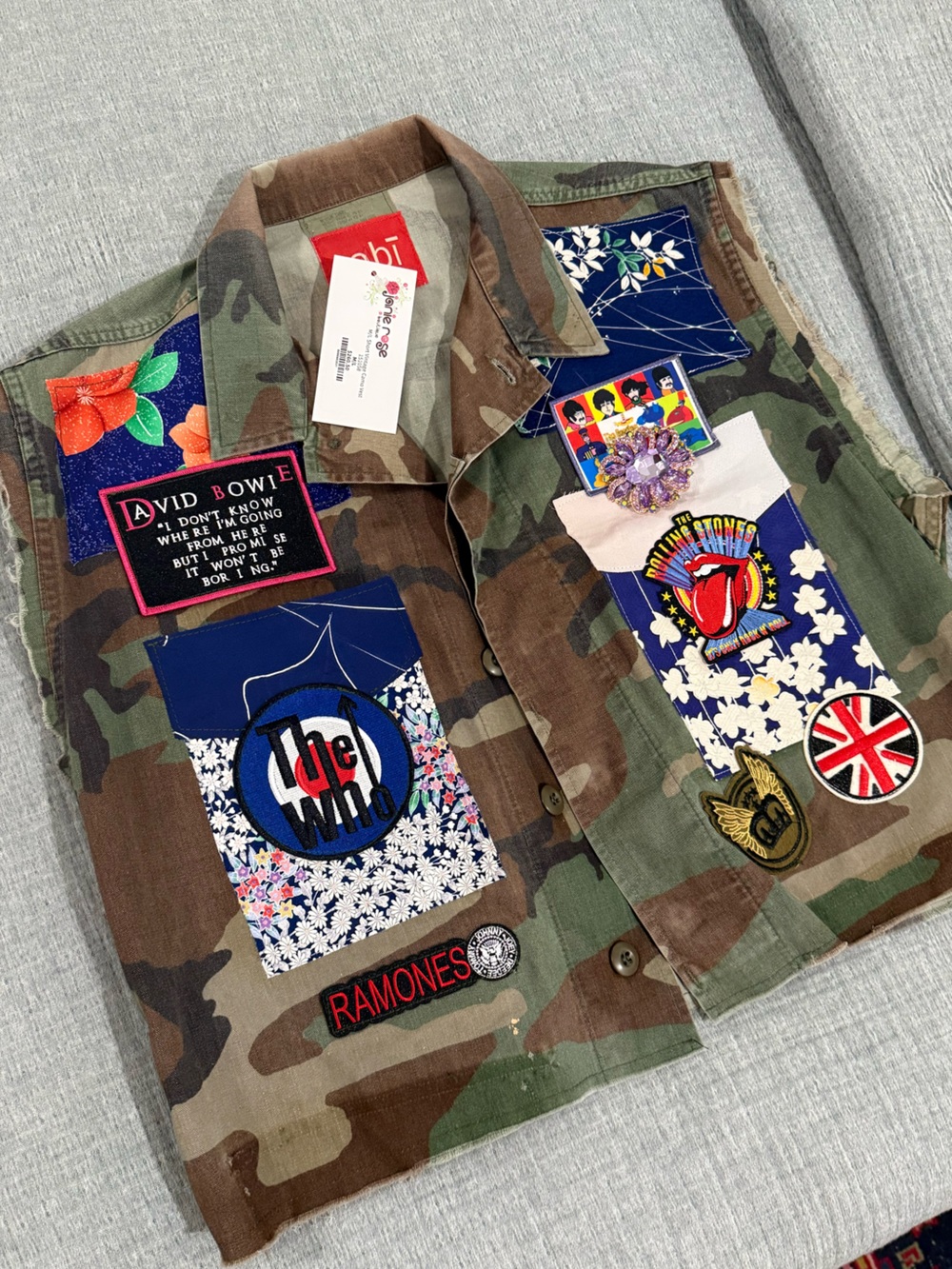 Robi Vintage Camo Rock Vest